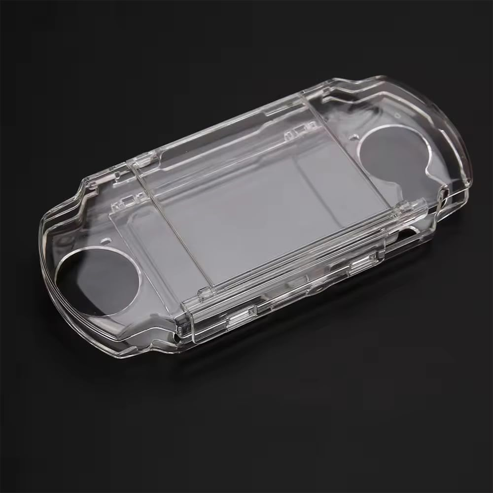 Liyquint Transparent Shockproof Hard Case for PSP 2000/3000, Scratch Resistant with Movie Bracket, Lightweight Protective Cover Compatible with PSP 2000 (Transparent) image number 3