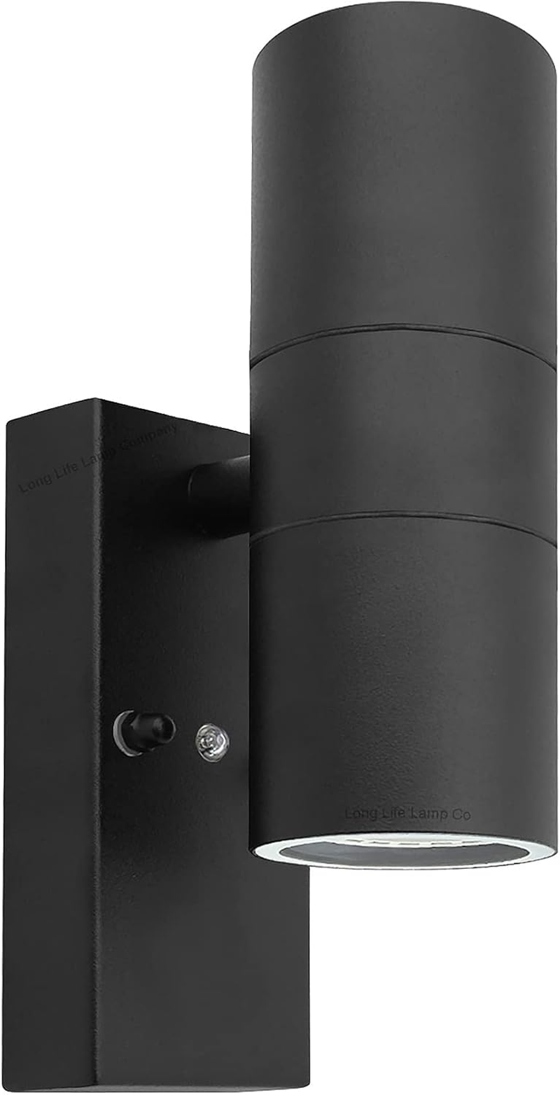 Outdoor Wall Light Dusk Till Dawn Sensor Black Finish Stainless Steel up and down Shining IP65 ZLC090-B image number 5