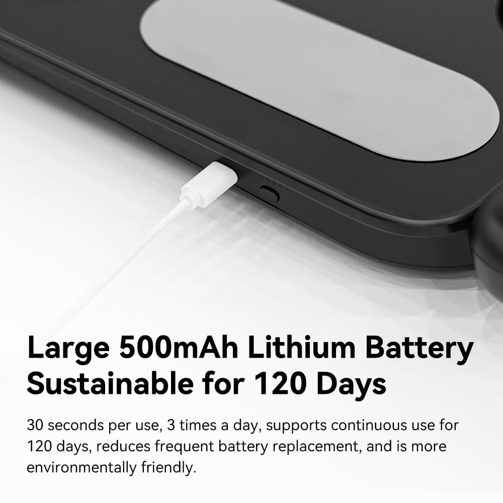 Fitdays Body Fat Scale | Advanced 8 Electrode Smart Scale for BMI / 20+ Body Metrics | Full-Color LED & High Precision | Bathroom Weight Scales for Fitness/Weight Loss | (FG2305ULB-BLACK-AU) image number 4