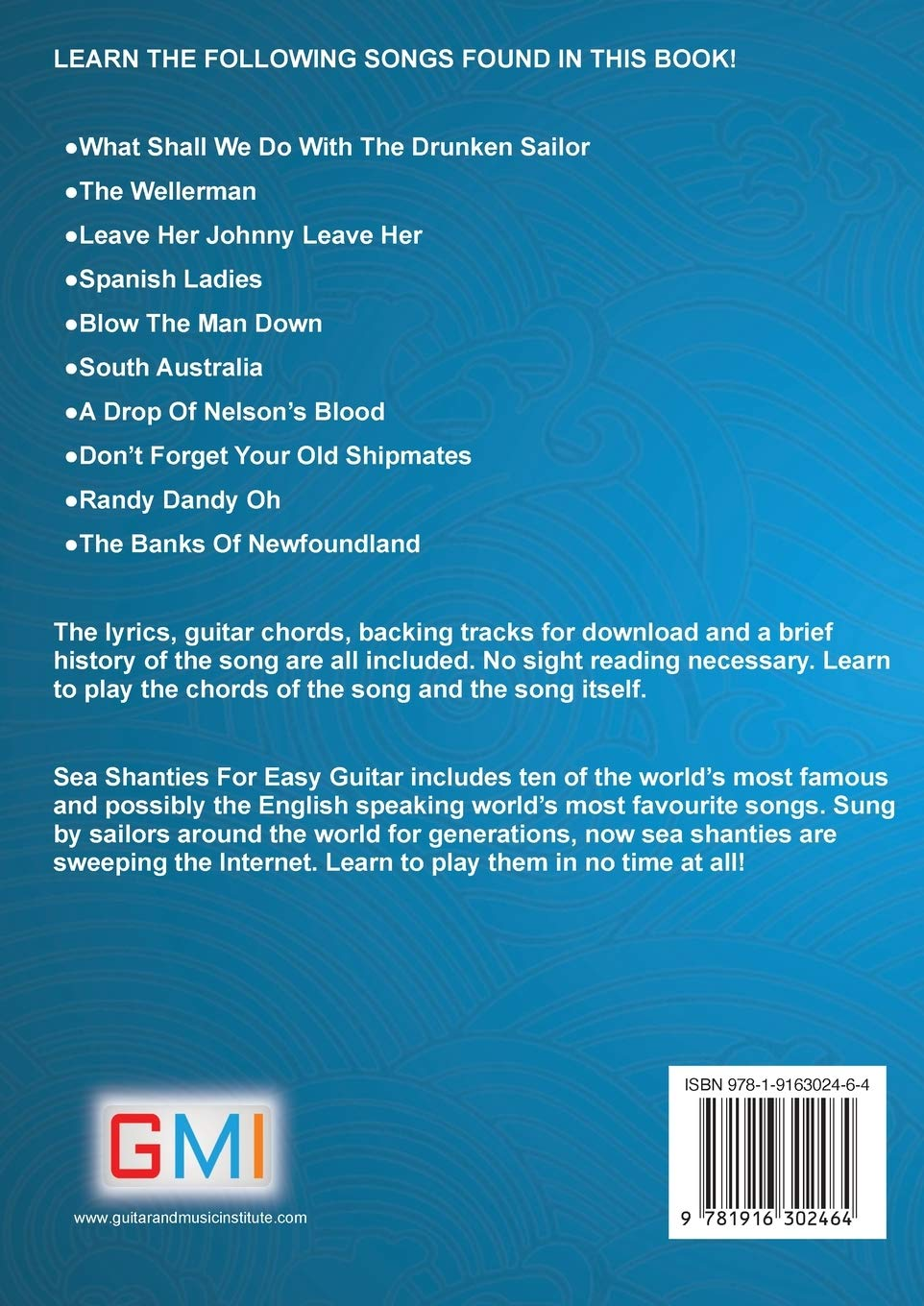 Sea Shanties for Easy Guitar: Ahoy There Me Hearty'S, Learn to Play the Chords and Tunes of Ten of the World&rsquo;S Favourite Sea Shanties! image number 1