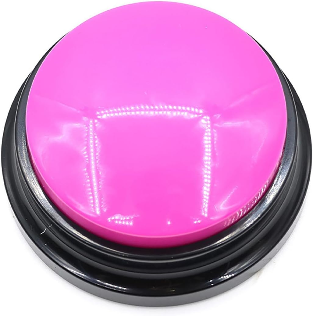 Dog Buttons for Communication 2 Pack, Recordable Pet Training Buttons, Easy-To-Use Talking Buzzers (Purple + Rose) image number 3