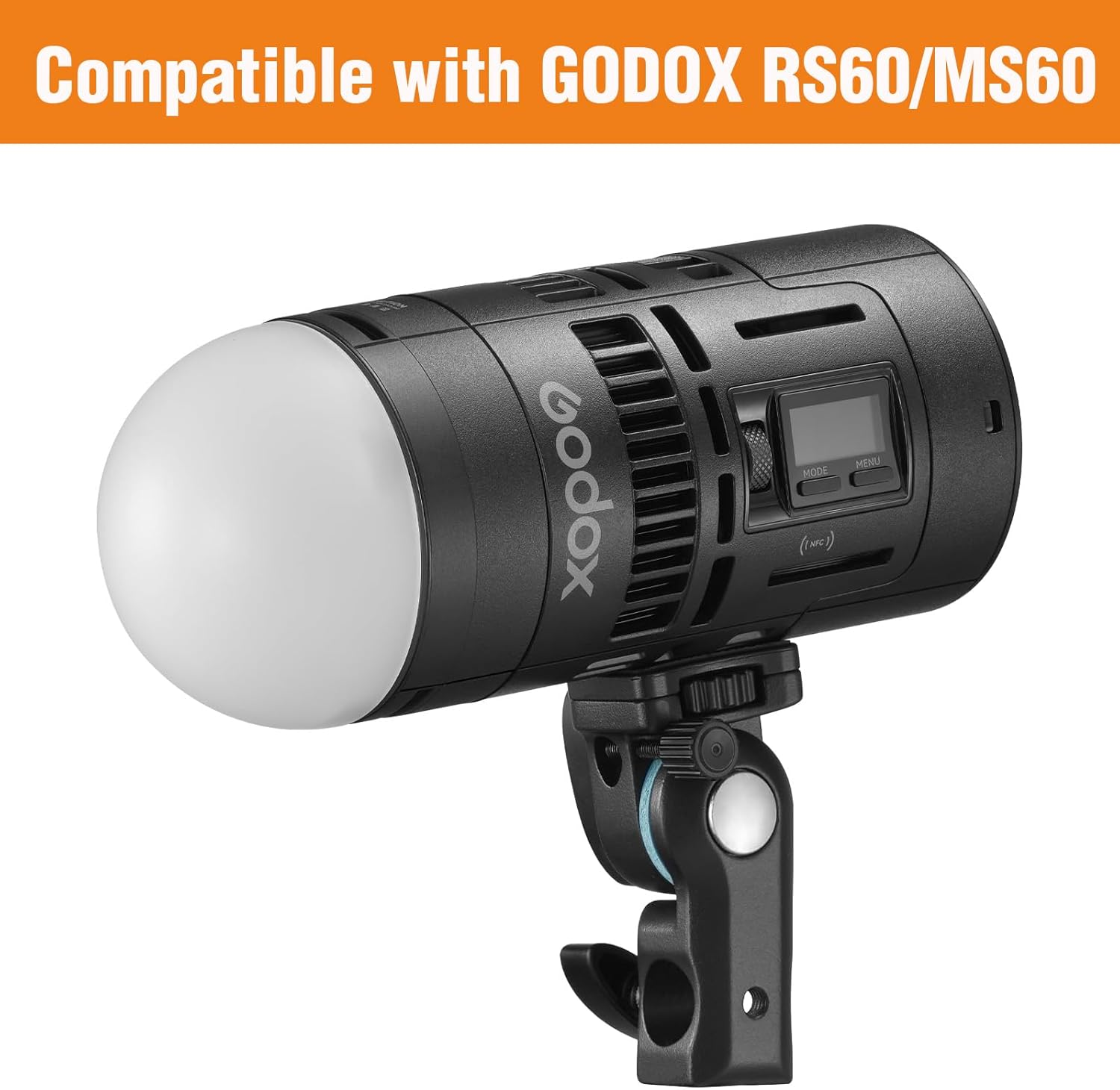 Godox AK-R11 Dome Diffuser for GODOX V100 V1Pro V1 AD100PRO Flash, Compatible with AD200PROII AD200PRO AD200 While Using the H200R round Flash Head, Provides 180-Degree Soft Quality of Light image number 5