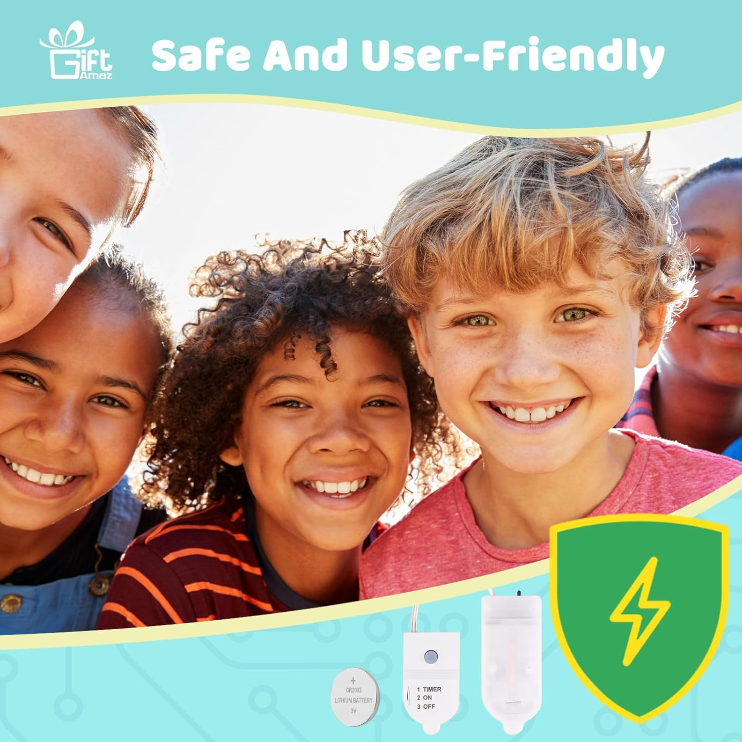 Giftamaz Paper Circuits Kit for Kids, STEM Electric Circuit Kit, Child-Friendly Paper Circuit Board, Led Light Diodes, Copper Foil Tape, Educational STEM Toys Science Experiments Kit for Kids 8-12 image number 2