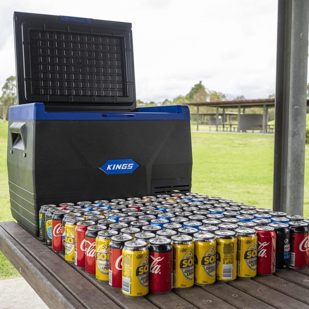KINGS 65L Portable Camping Fridge Freezer Cooler 12V & 240V Home Car image number 6