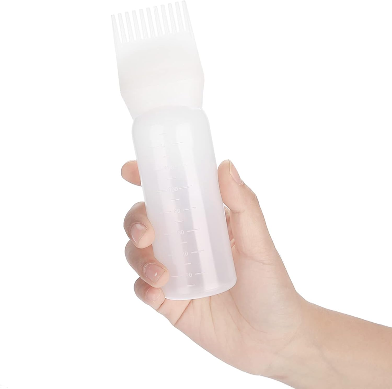 Honiwu Hair Applicator Bottle, 160 Ml Hair Oil Applicator, Hair Dye Brush Bottle, Root Comb Applicator Bottle for Hair Dye image number 2