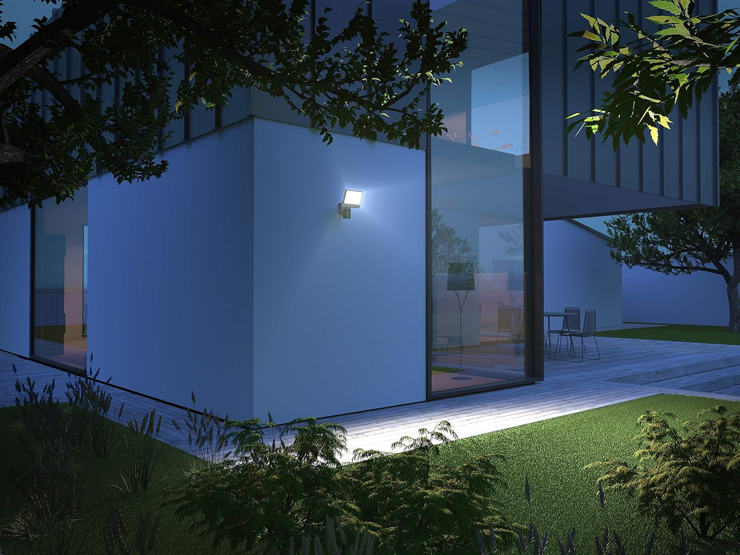 Steinel Outdoor LED Projector with XLED CAM 1 SC Surveillance Camera, Intercom, 180&deg; Infrared Motion Detector, 21 W, Anthracite image number 5