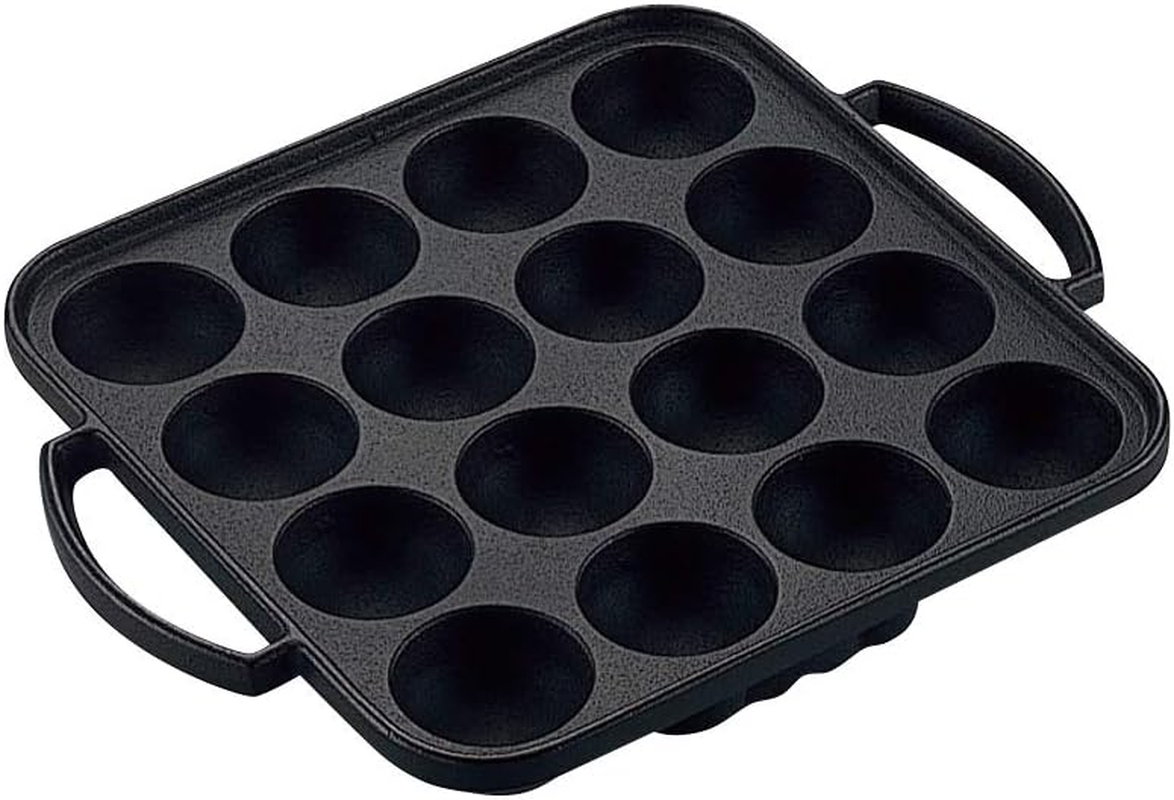 Ikenaga Ironworks Living with Iron Tuning Senka Takoyaki 16 Holes, Induction Compatible, Gift Wrapping Specifications