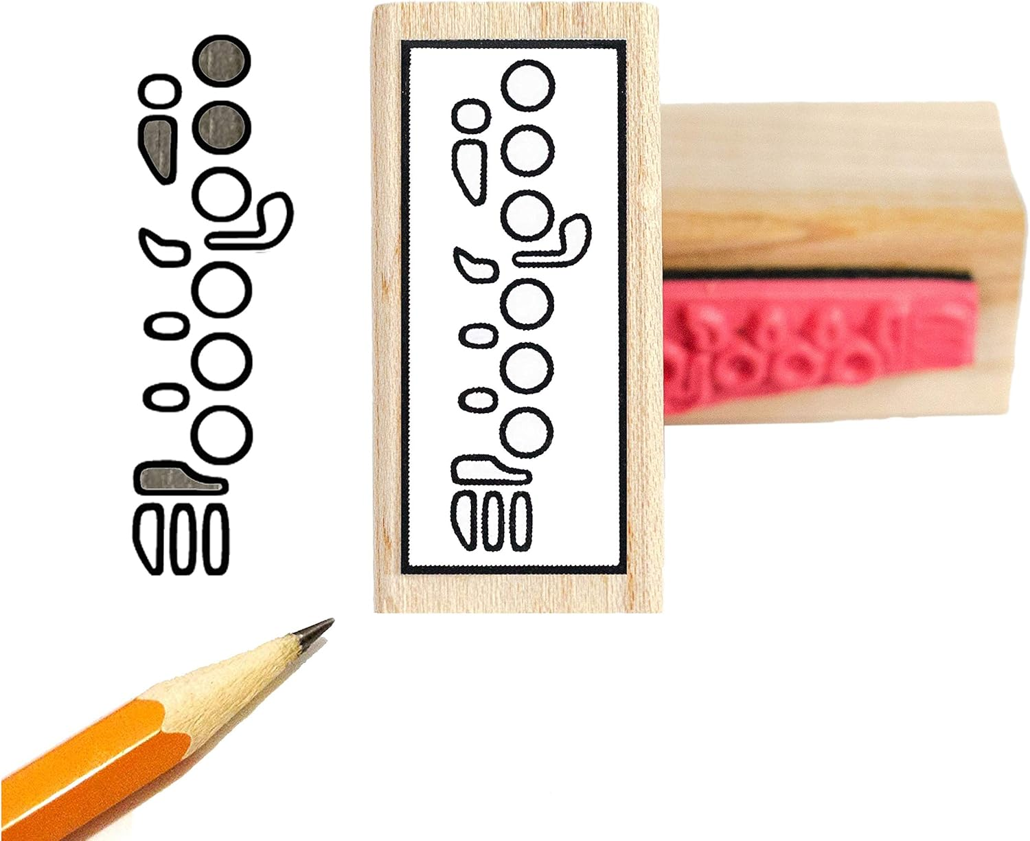 Flute Fingering Rubber Stamp
