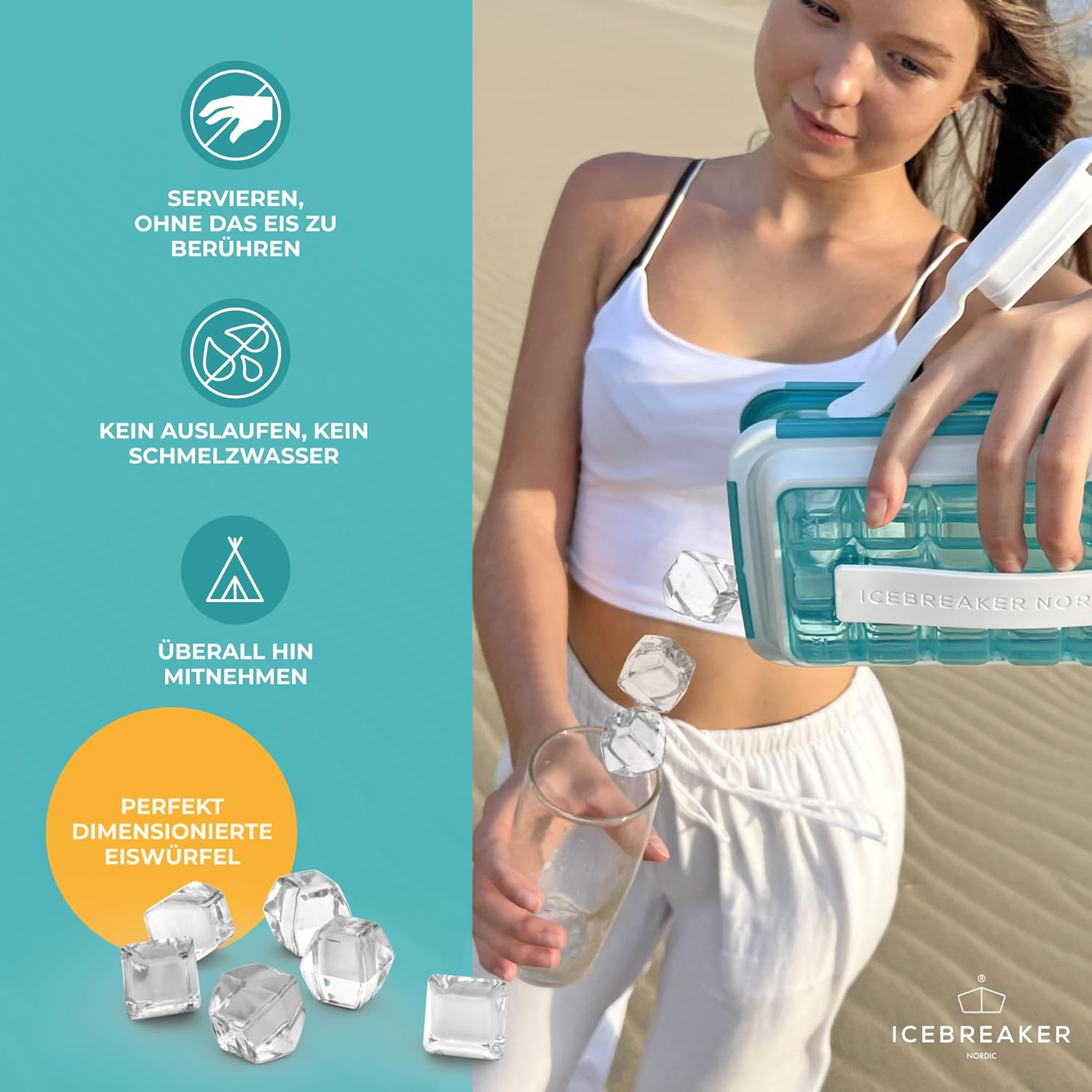 Icebreaker Pop Ice Maker 2.0 - Clear Water Blue image number 1