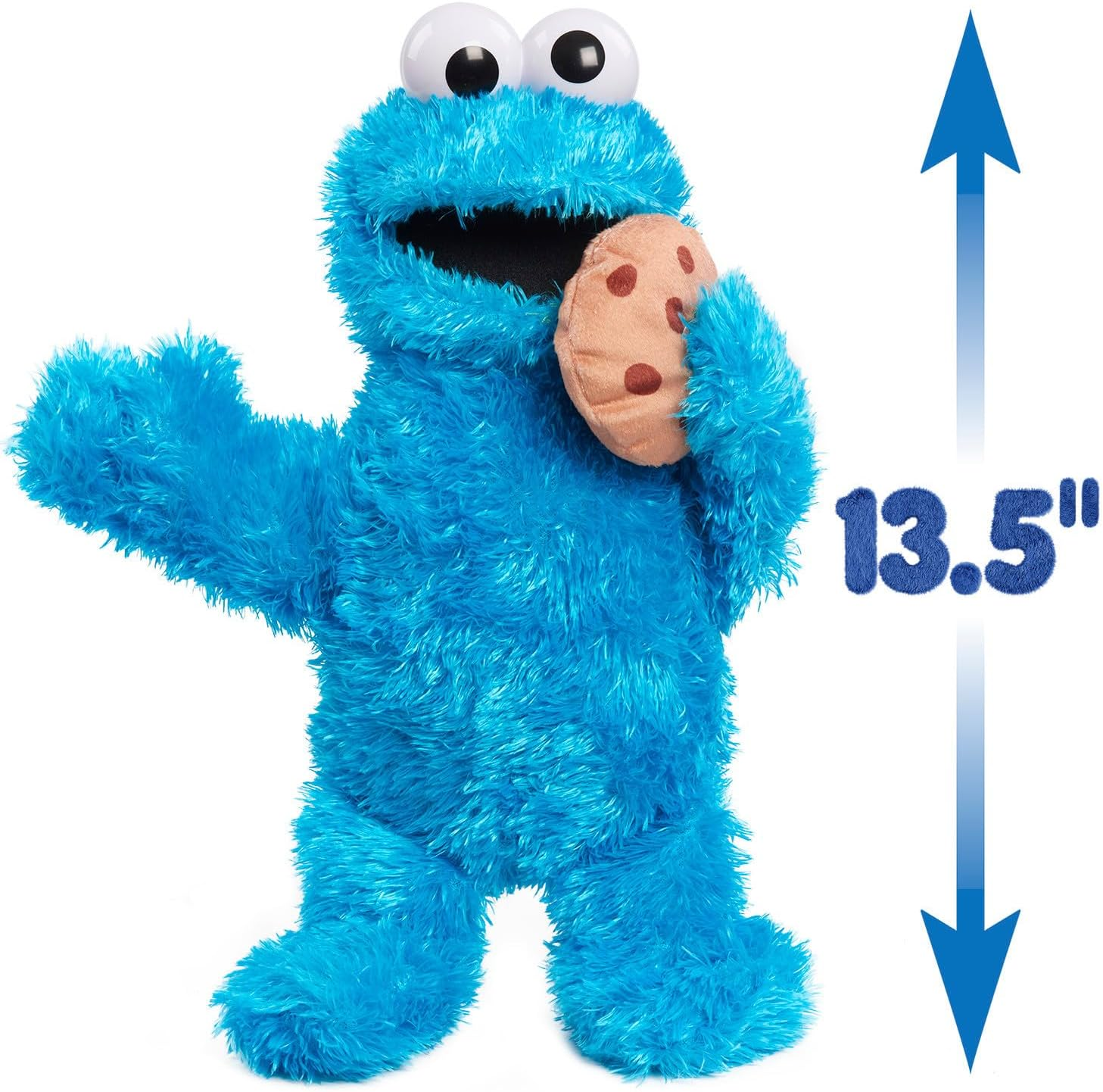 Sesame Street Animated Plush, 18 Months+, Interactive Toy, Cookie Monster, Electronic Learning, 35Cm Height, 2 AAA Batteries, 300G image number 5