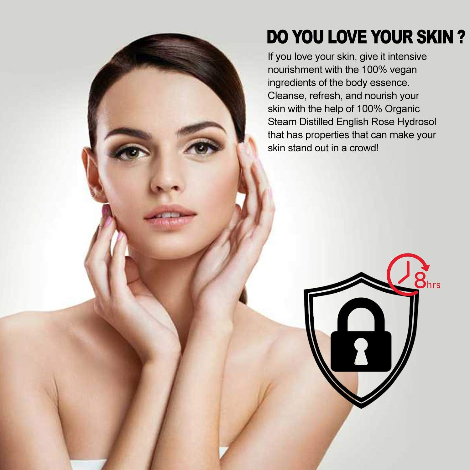 Nutriglow Natural'S English Rose Body Milk | Intensive Nourishment | 8 Hour Moisture Lock | Repairs Skin Damage | No Parabens & Mineral Water | 300 ML image number 1