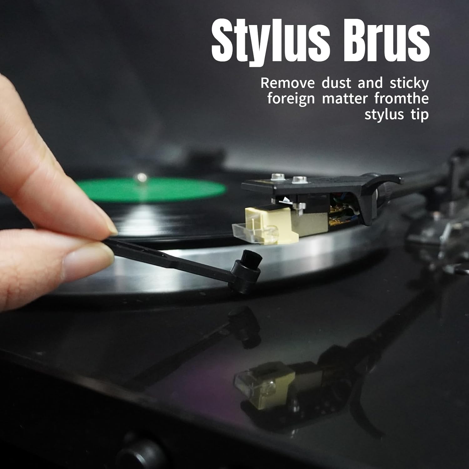 Sdroceryam Vinyl Record Cleaning Kit 3-In-1 Turntable Records Cleaner Anti-Static LP Velvet Record Cleaner Brush Stylus Brush for Record Player Turntable, Style A image number 6