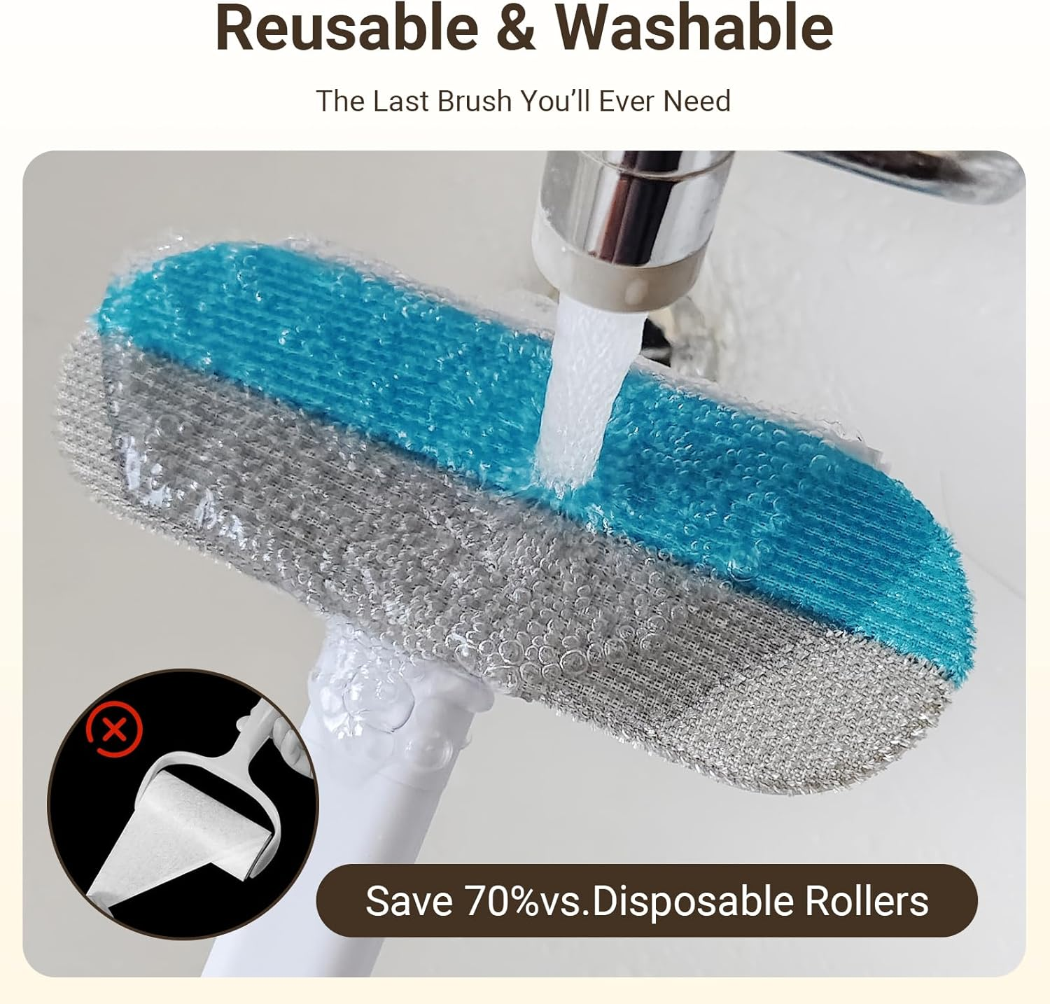 KIYILEAF Reusable Pet Hair Remover for Dogs & Cats, Washable Lint Cleaner for Furniture, Couch, Carpet, Car Seat, Clothing, Bedding