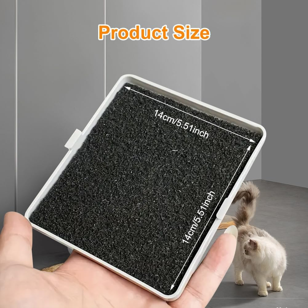 10 Pack Activated Carbon Filter for Cat Litter Tray, Highly Absorbent Cat Litter Box, Activated Carbon Filter Pad, Cat Litter Box Container, Kitchen Activated Carbon Filter for Odour Control in The