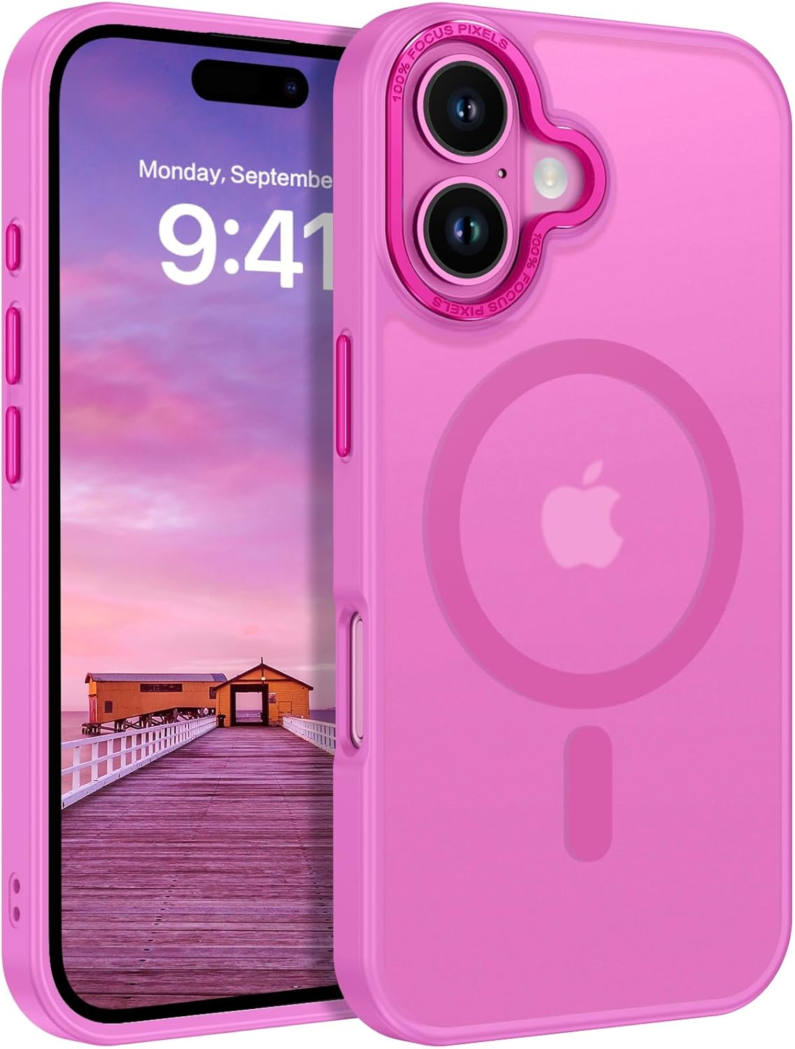 DOMAVER for Iphone 17 Pro Case, Magnetic Skin-Friendly Touch Slim Phone Cases Compatible with Magsafe, Matte Frosted Shockproof Full Body Protective Cover for Iphone 17 Pro 6.3 Inch, Light Blue