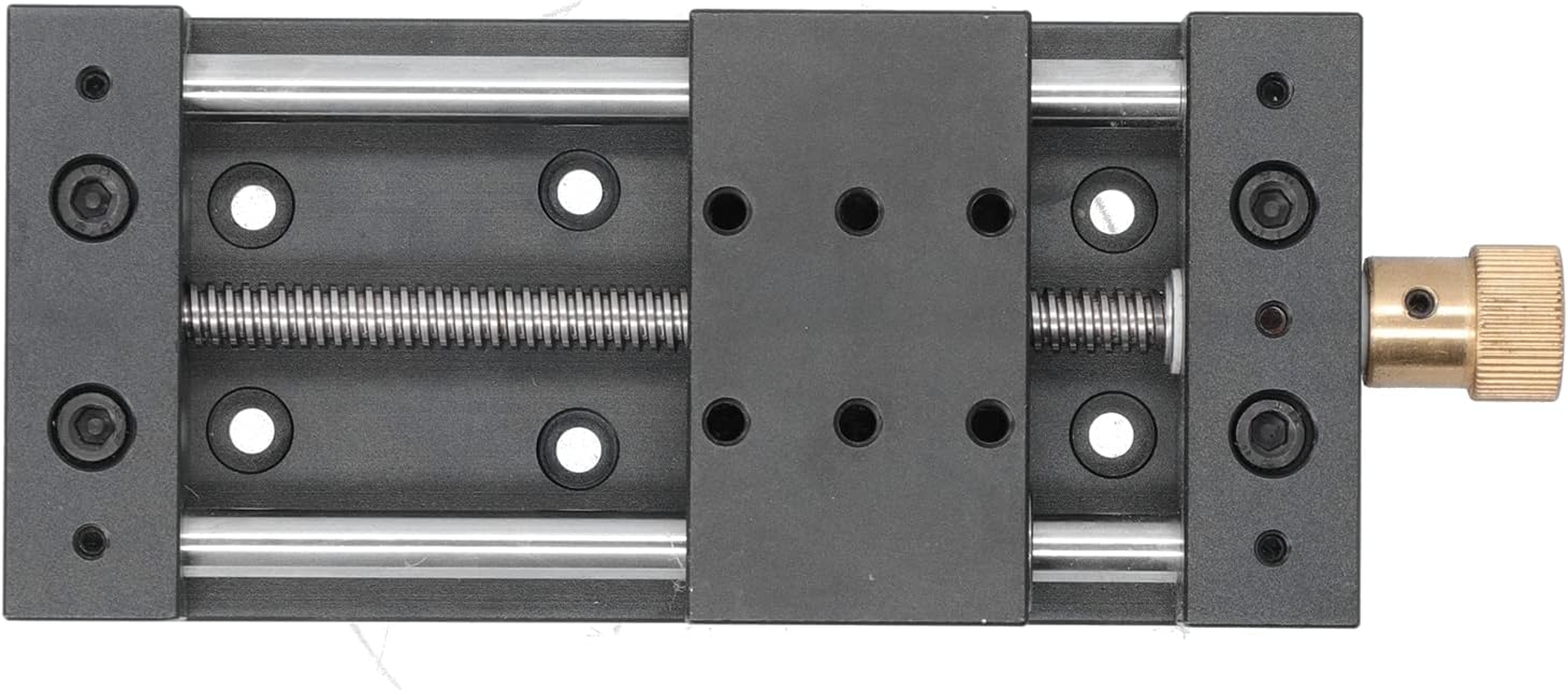 Linear Stage Table, 75Mm M5 Stroke Aluminum Alloy CNC Linear Stage Motion Actuator Sliding Table Linear Rail Guide Rail Stage with Base Stepper Motor for CNC Automation, 40 X 70Mm image number 4