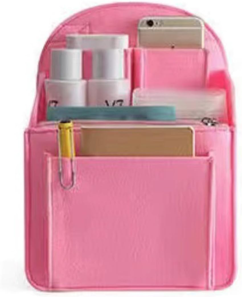 [Xinsheinelry] Rucksack Women Purse Insert Bag Organizer Backpack Small Divider Shoulder Handbag Large Felt Pocket Travel Backpack Organizer, Oh!, 小さい image number 6