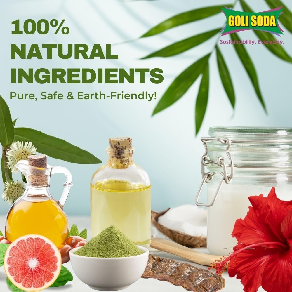 GOLI SODA All Natural Probiotics Shampoo Bar for Oily Hair image number 6