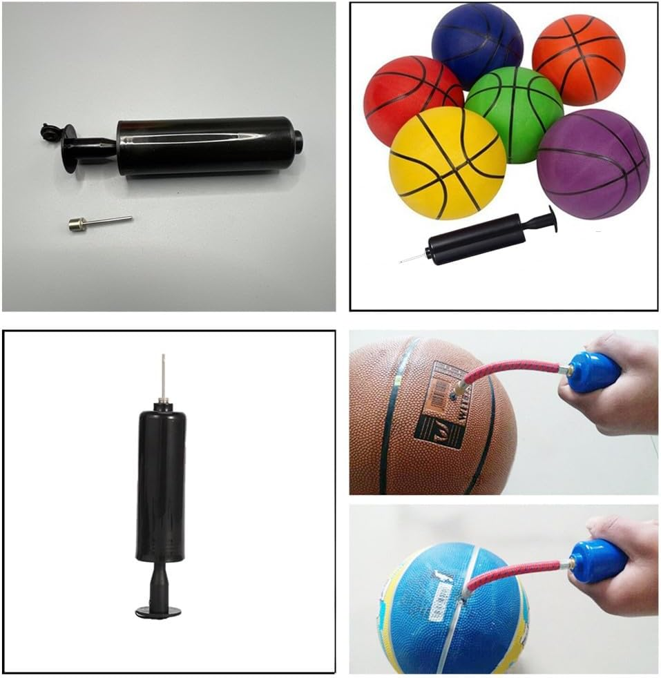 Sports Ball Pump,Portable Air Pump,Portable Air Pump,Ball Pump Inflator Kit with Needle,Nozzle,Extension Hose for Exercise Sport Balls - Football & Soccer,Basketball,Volleyball Pump,Swim Inflatables image number 4