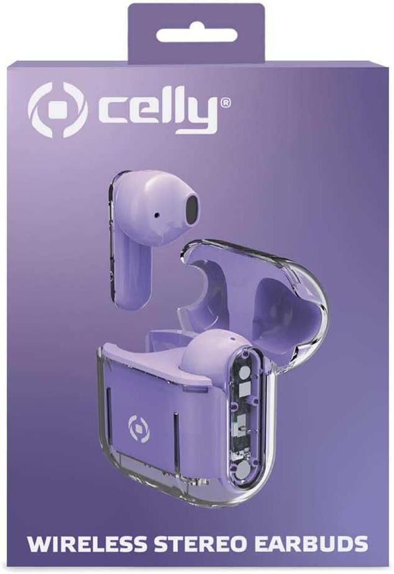 Celly Purple Wireless Headphones