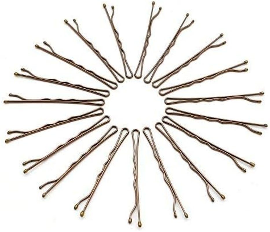 Dofash 60 Pieces Metal 5 Cm / 2 Inches Wavy Bobby Pins Hair Clips Handles Hair Accessories for Women (Brown) - Brown image number 4