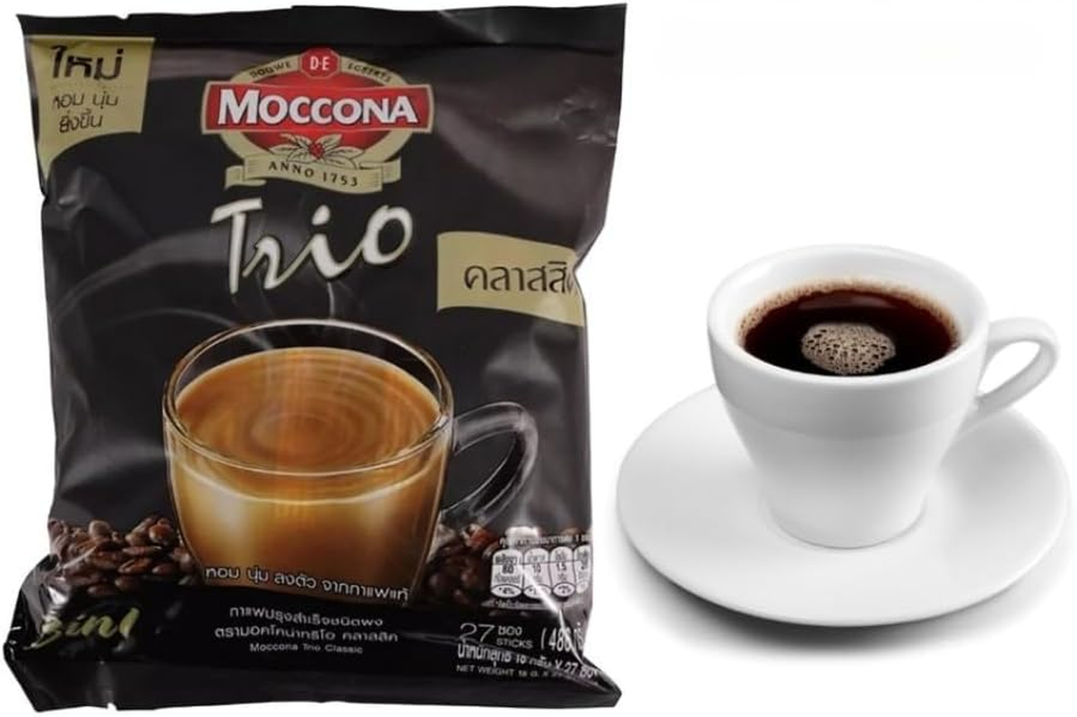 Moccona Trio Instant Coffee Mixed Original 18G Pack 28 Sachets