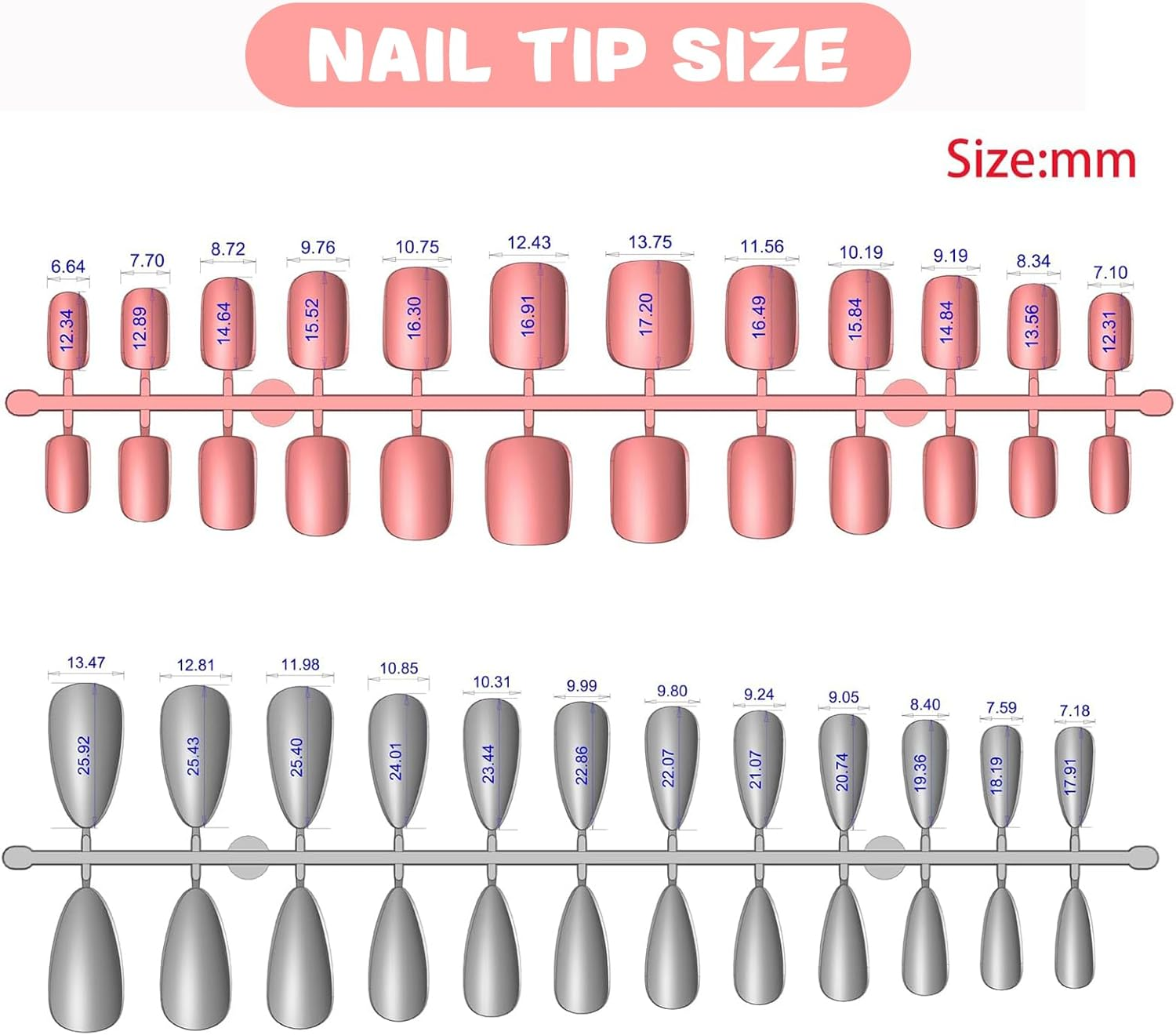 Mrltau 96 Pcs Kids Nails, Sweet Artificial Nails for Sticking, Designs of Flowers, Cherries, Dots and Lines, Artificial Nails Gift for Girls, Press on Nails Children image number 6