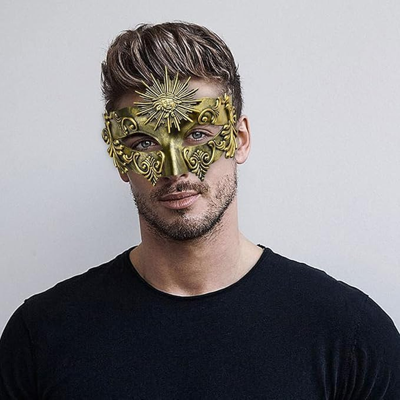 Masquerade Mask Halloween Mask Mardi Gras Mask for Men,Masquerade Mask image number 3