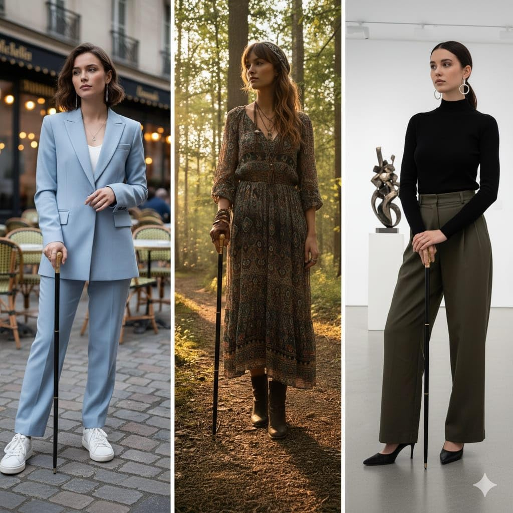 Humaira Nautical Handmade Brass Knob Walking Stick, Wooden Cane with Black Finish Gold Handle 37 Inch Cane for Men and Women image number 2