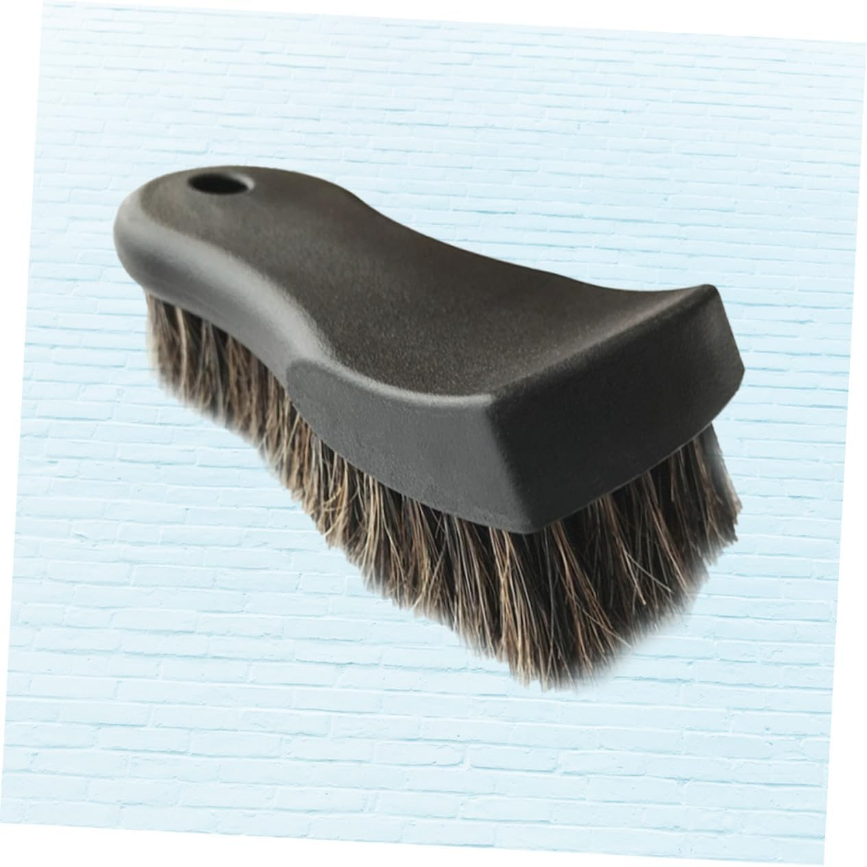 BUGUUYO Car Roof Cleaner Horse Hair Brush for Automotive Interior and Exterior Versatile Leather Seat Dusting and Tough Stain Removal Ergonomic Handle Portable Mane Cleaning Tool for Car image number 5