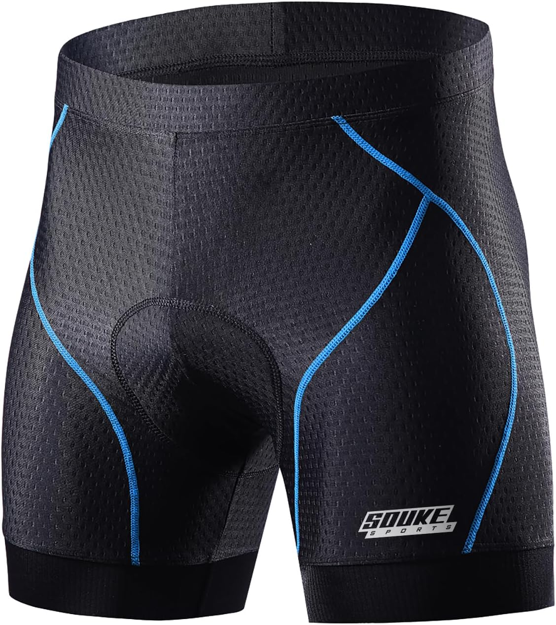 Souke Sports Men'S Cycling Underwear Shorts 4D Padded Bike Bicycle MTB Liner Shorts with Anti-Slip Leg Grips