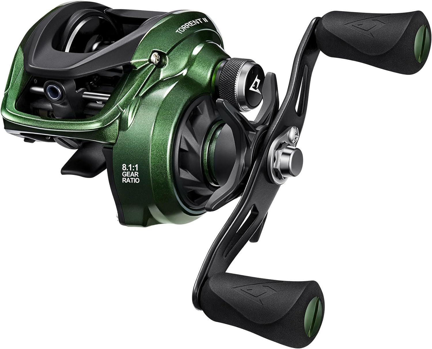Piscifun Torrent II Baitcasting Fishing Reel, 20LB Carbon Fiber Drag Baitcasters, 6.6:1/8.1:1 Gear Ratio & Magnet Braking System Low Profile Casting Reel, Left/Right Handed