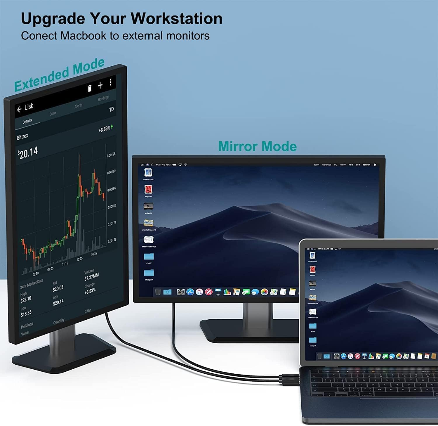 TAVICE USB Type-C to DP Adapter Compatible for Macbook Pro 2018/2017, Macbook Air/Ipad Pro 2018, Samsung Galaxy S10/S9, Surface Book 2 and More image number 6