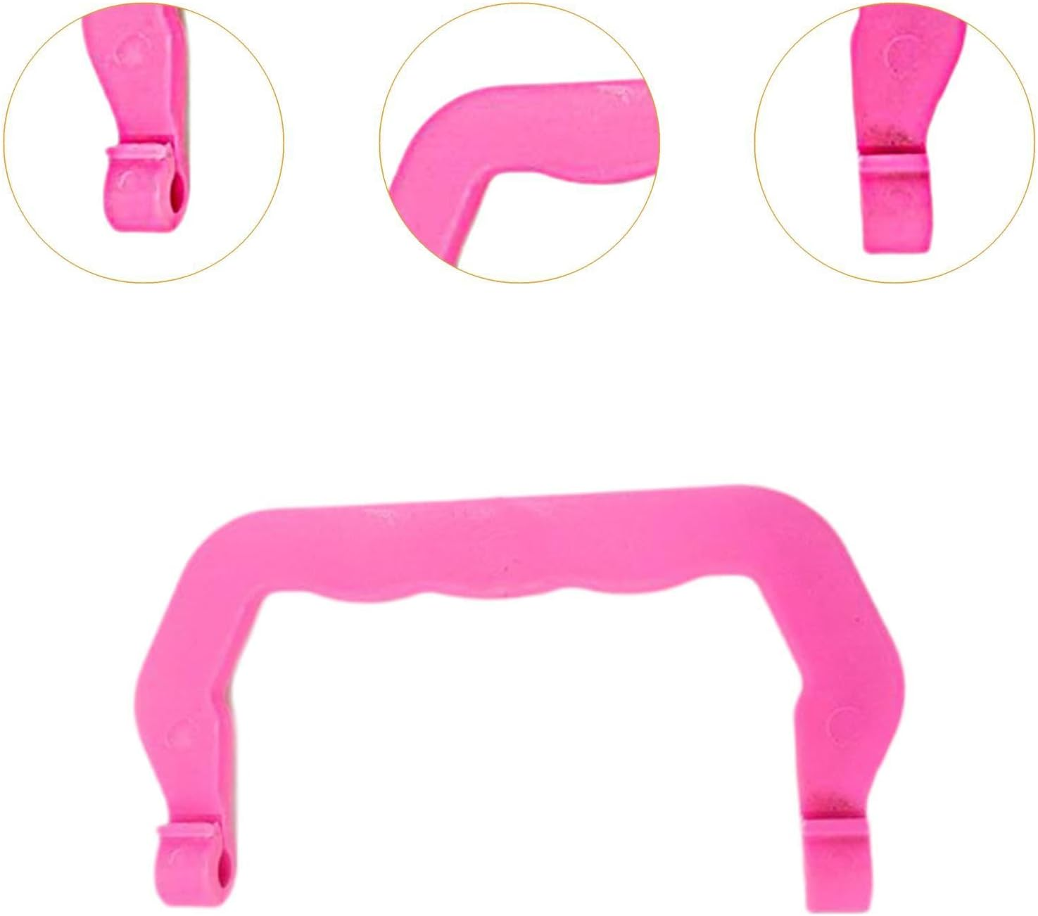 Replacement Cage Handles, 6 Pieces, Replacement Handles for Portable Pet Cages, Heavy Duty Handles for Carrying Cages, Pink image number 6