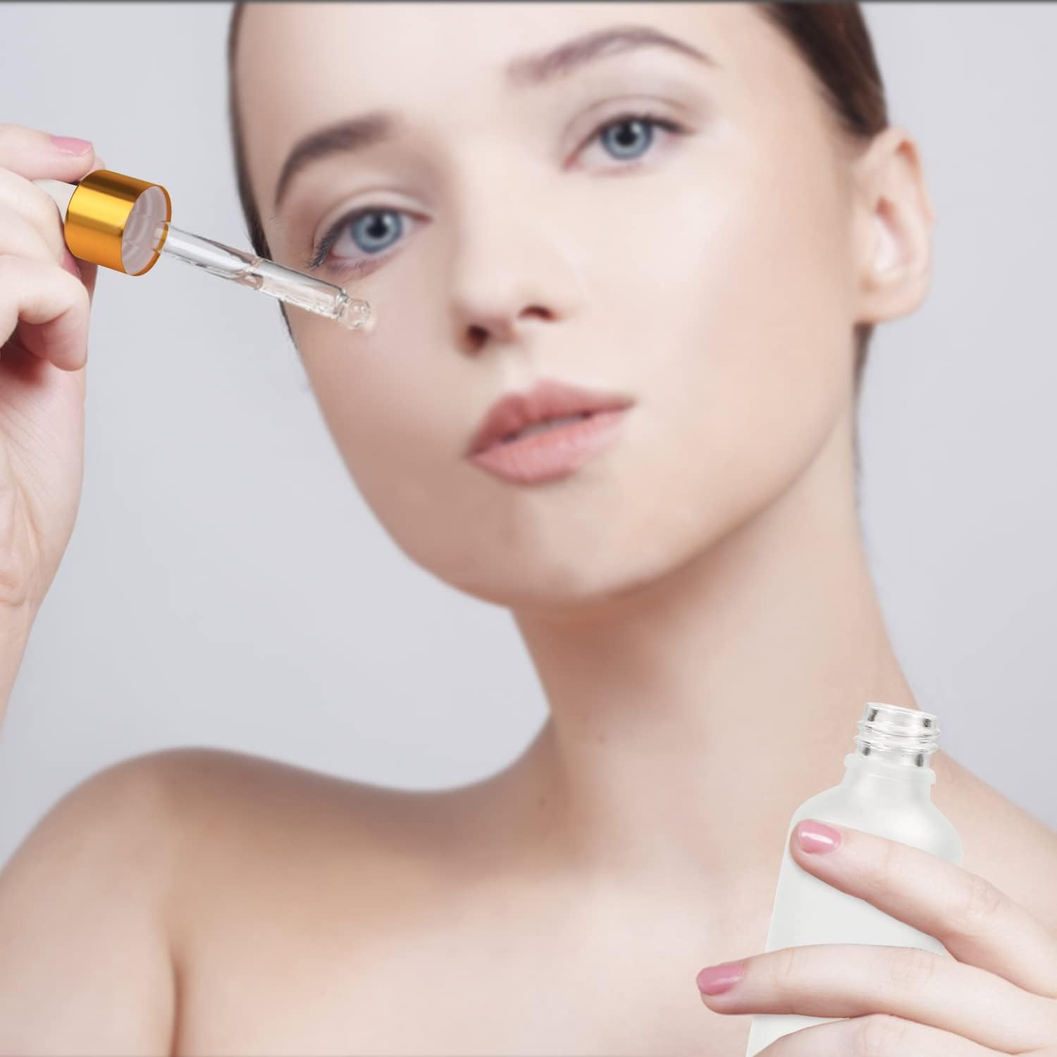 6 Pack Dropper Bottle for Essential Oils, Empty Liquid Holder with Glass Eye Dropper, Golden Caps Travel Perfume Cosmetic Container - Pipette & Funnel Included (15Ml/0.5 Fl Oz) image number 6