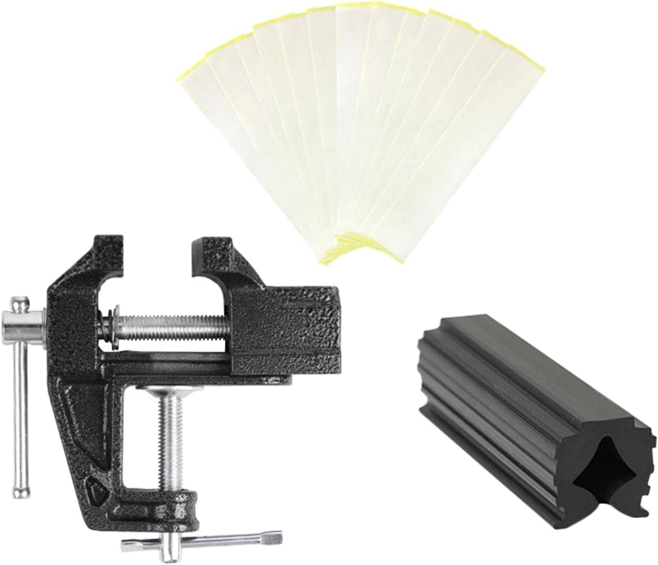 Oshhni Golf Club Grips and Tape Set, Golf Regripping with Rubber Vice Clamp for Change Clubs Grip