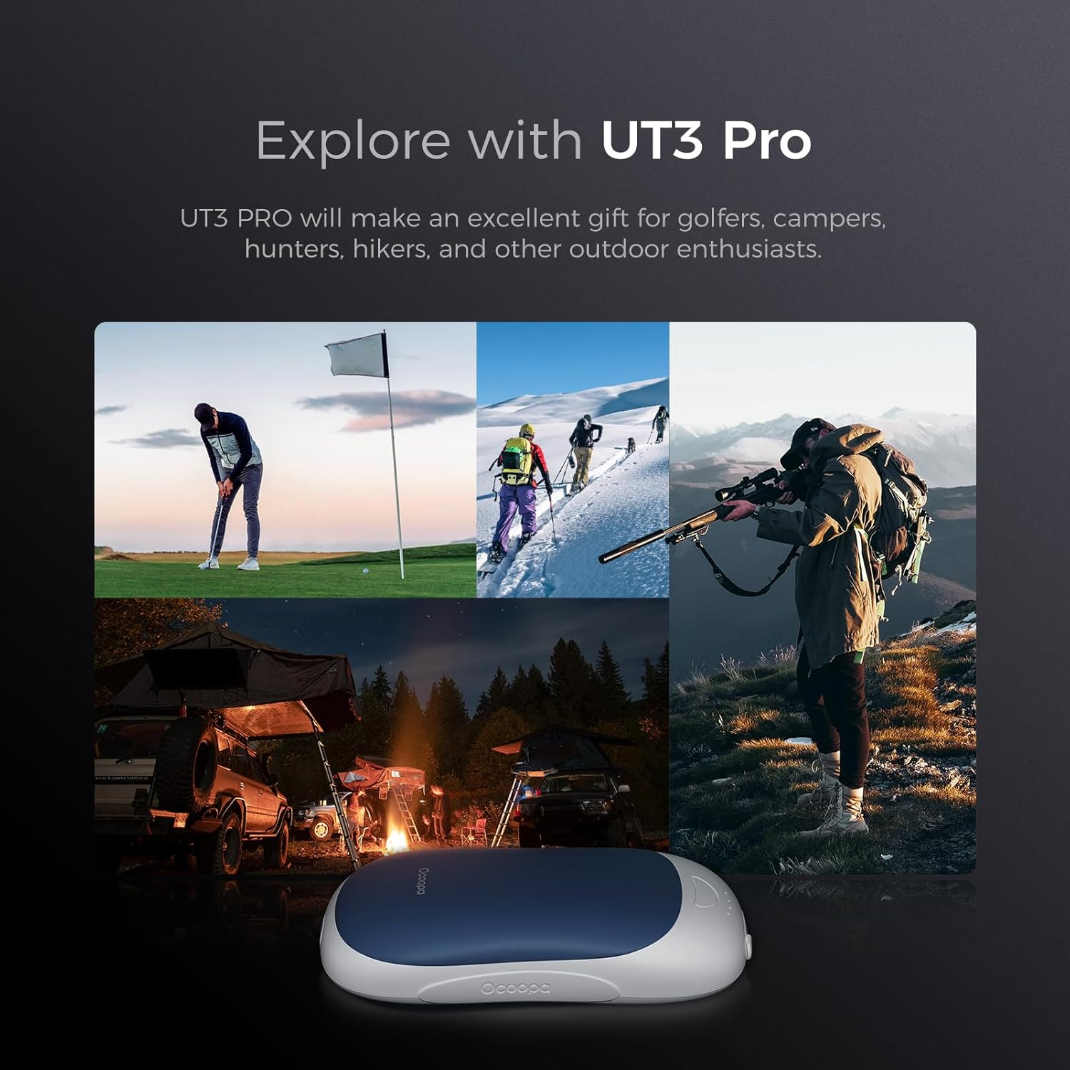 OCOOPA Magnetic Rechargeable Hand Warmers, True Double Warmth Handwarmers 10000Mah, up to 15 Hours, Max 136℉, Electric Heater, for Men, Women, Golf/Hunting/Camping/Cold Weather, UT3 PRO image number 5