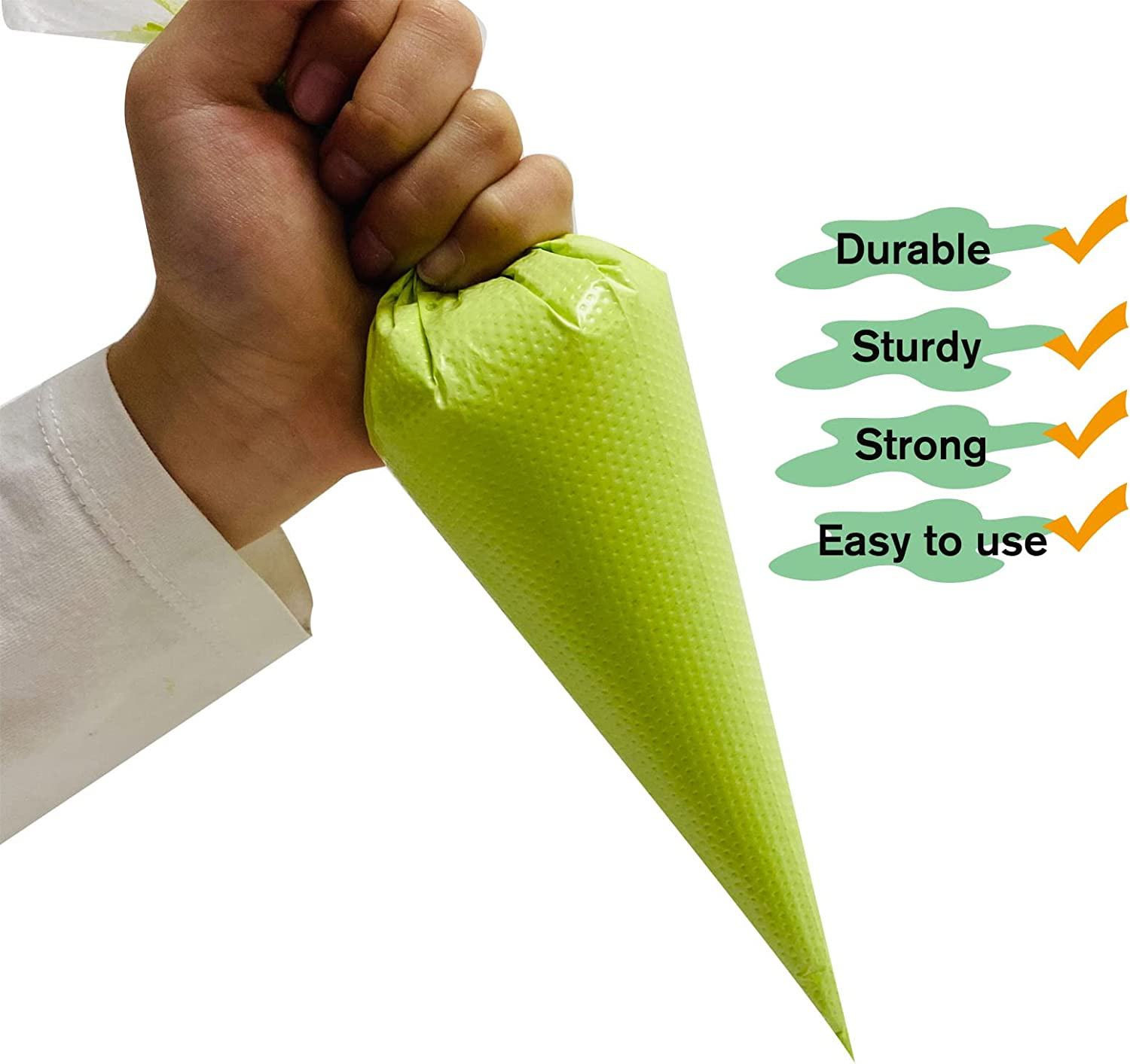 Piping Bags,Pastry Bags 12Inch 100Pcs,Disposable Icing Piping Pastry Bags for Cookie Cake Decorating Supplies, anti Burst and Non-Slip Thicken Cake Decorating Bags &hellip; image number 4