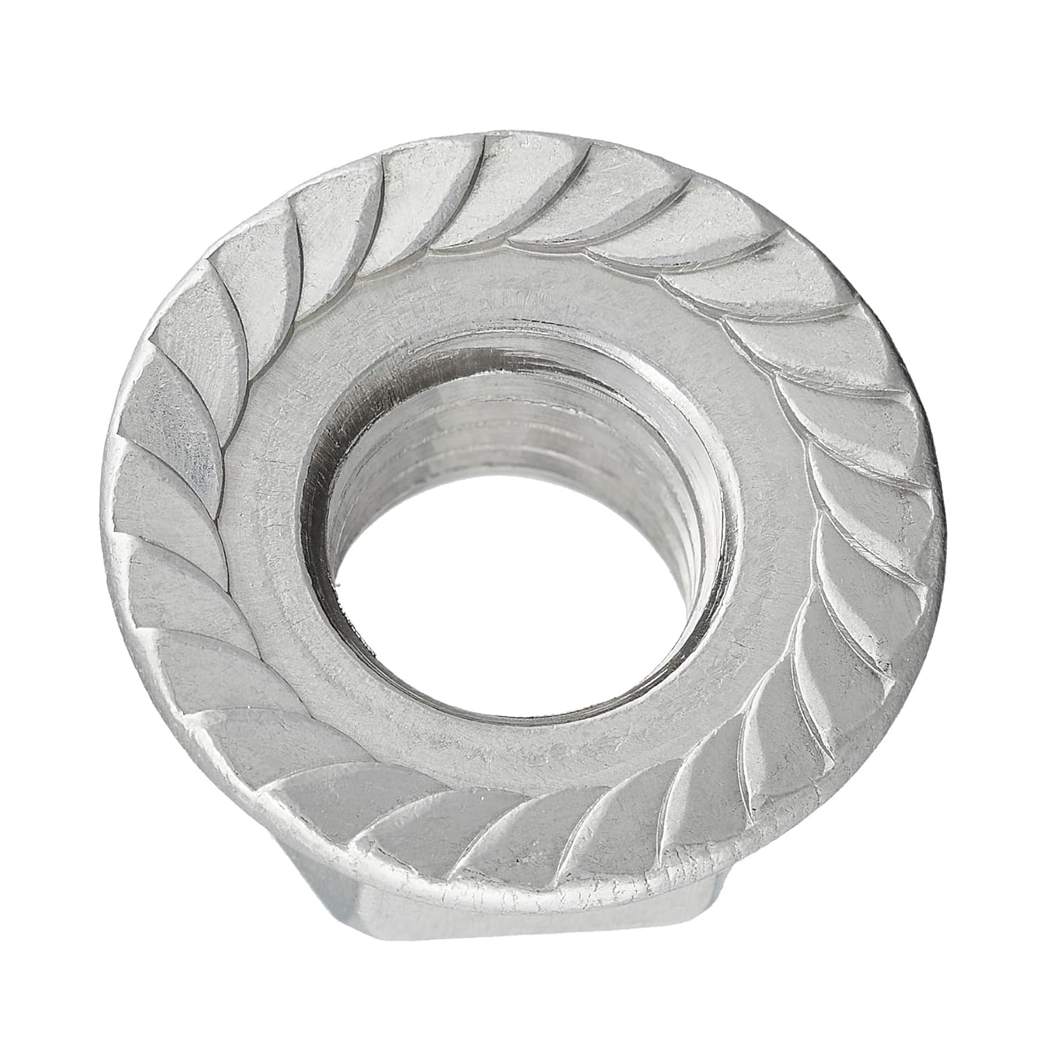 Flange Nut with Locking Toothing According to DIN 6923 / A2 Stainless Steel V2A / Hex Nut with Flange and Locking Toothing, Folding Nut (Pack of 10, M12) image number 2