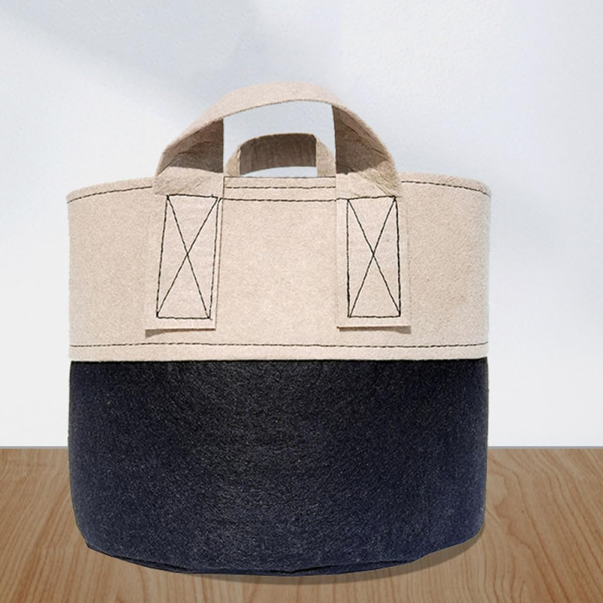 MERRYHAPY 6Pcs Felt Plant Growing Bags Breathable Potato Convenient for Vegetables Flower and Herb Gardening for Yards Balconies and Patios image number 1