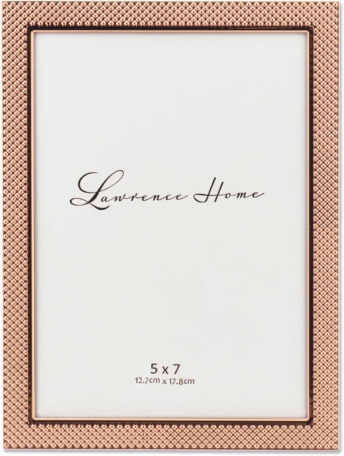 Lawrence Frames 5"W X 7"H Fawn Pin Dot Pattern Copper Picture Frame (702557) image number 1