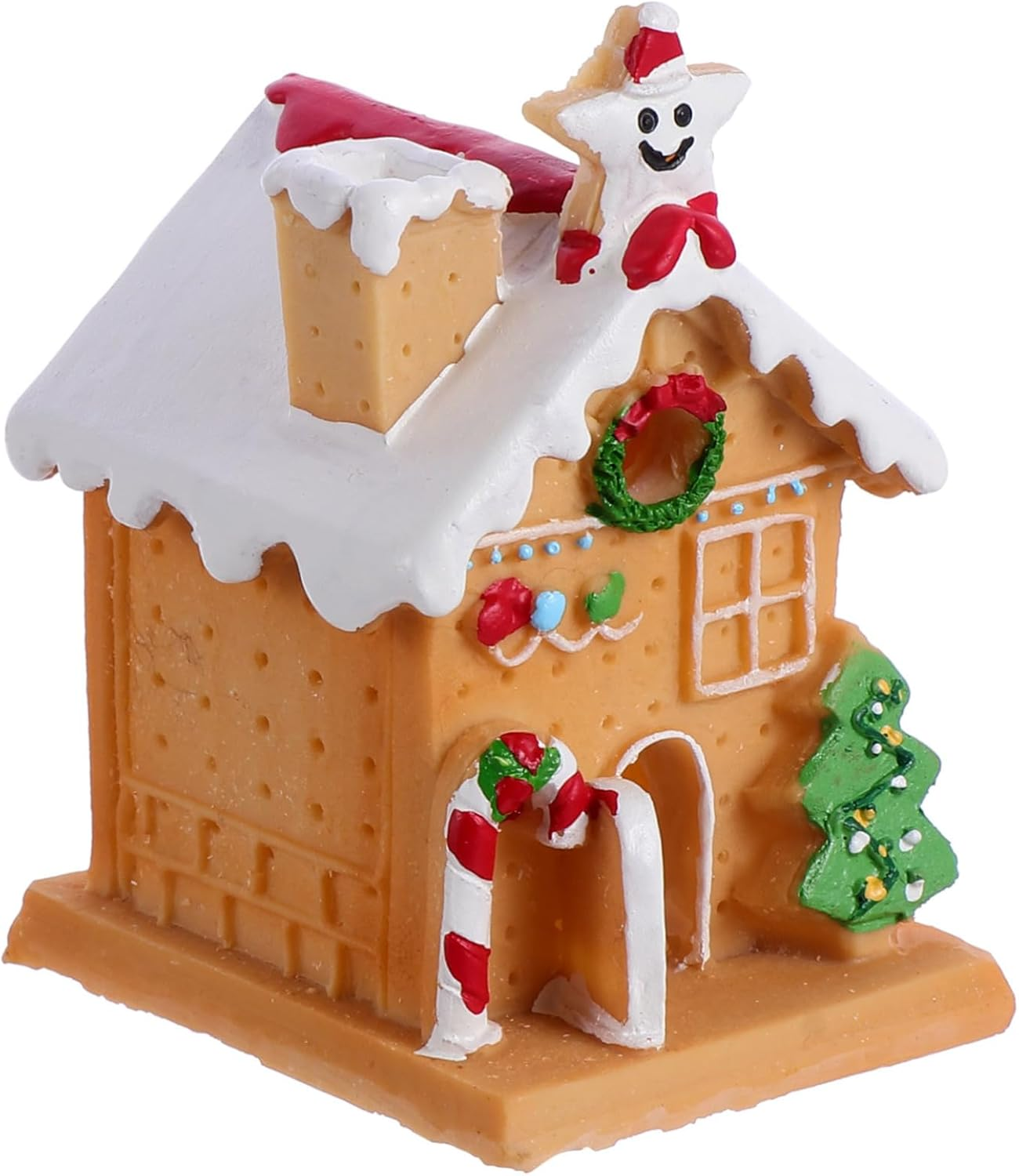 Glowing Igloo Christmas Cake Decor Xmas Party Cake Ornament Resin House Adornment for Festive Displays for Table Centerpiece and Holiday Celebrations image number 1