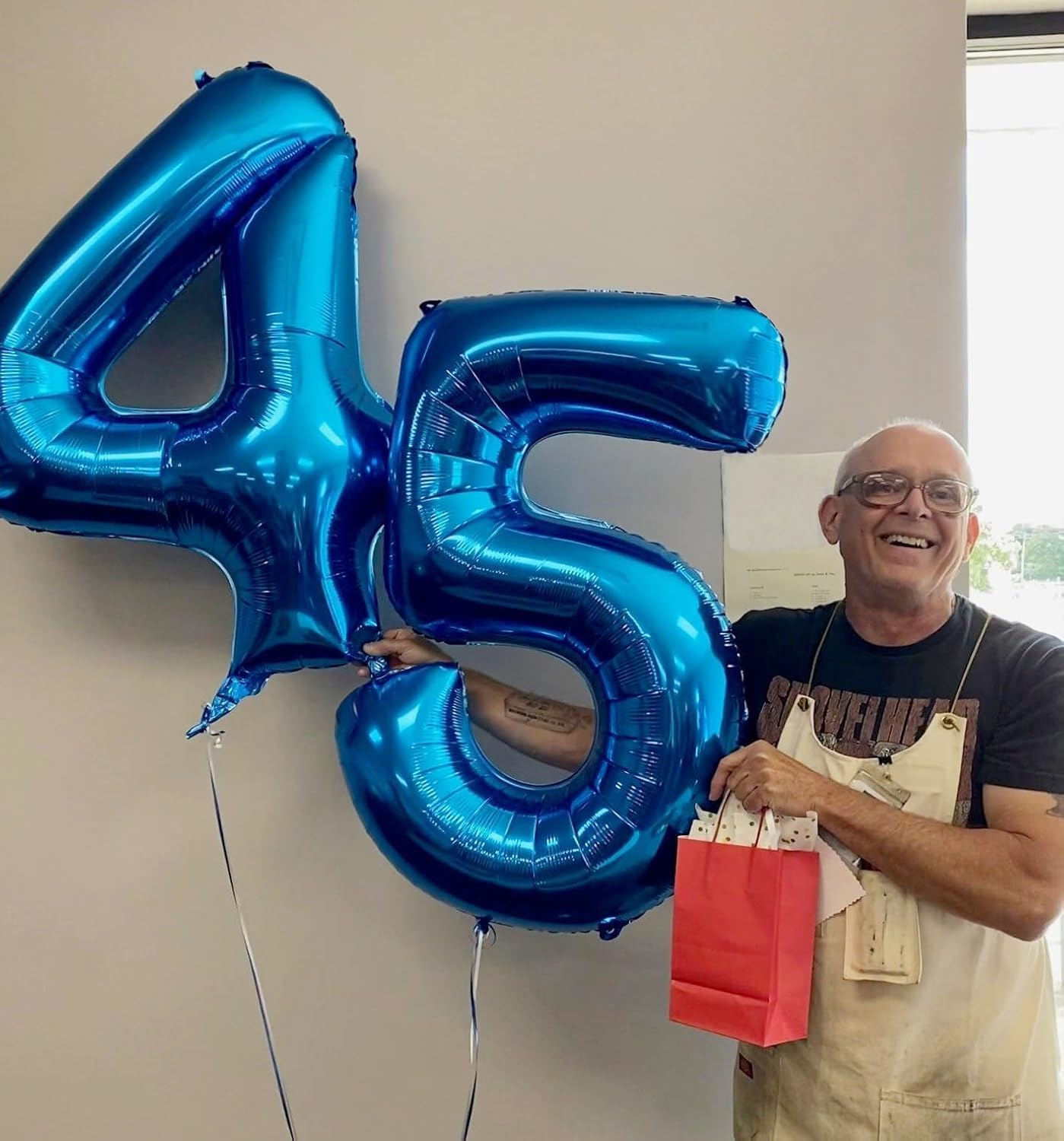 Navy Blue 4 Balloon, 40 Inch Number Balloon, 4Th Birthday Decorations, Blue Party Supplies, Giant Number 4 Balloon for Party Decoration image number 5