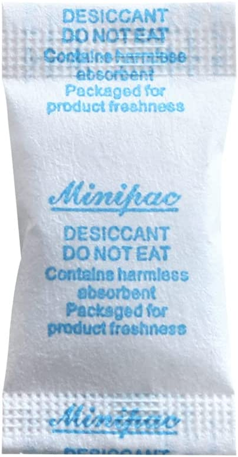 Silica Gel Packs - 200Pcs 1Gram Moisture Absorbers, Premium Transparent Desiccant for Storage, Silica Gel Desiccant Packets Food Safe for Moisture (200 Packs) image number 1