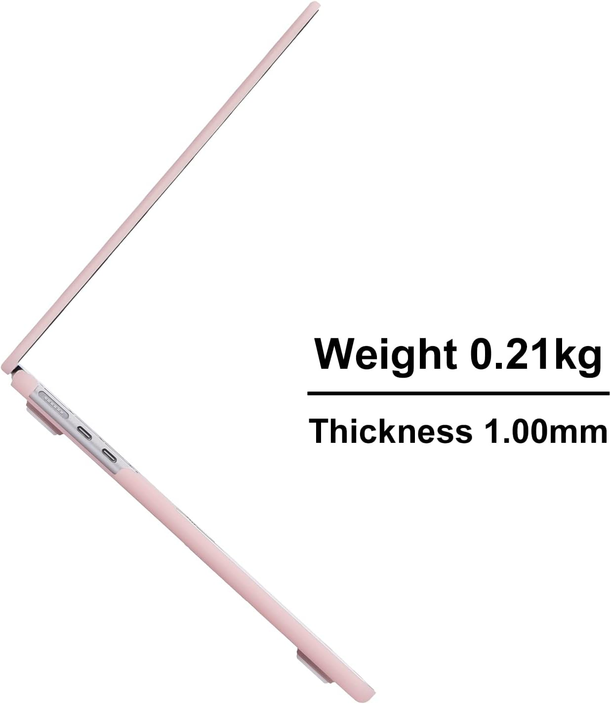 Eoocoo Case Compatible with Macbook Air 13 Inch 2026-2022 M4 M3 M2 A3240 A3113 A2681, Hard Shell Case + Keyboard Cover + Polishing Cloth + Screen Protector for Mac Air 13.6 Inch, Pink