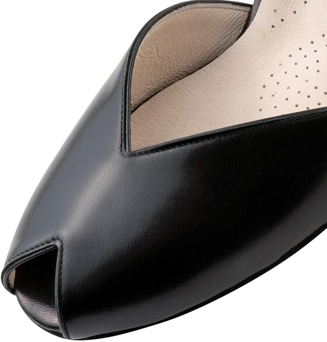 Werner Kern Damen Tanzschuhe Freya - Leder Schwarz - Normal - 3,5 Cm Cuban - Made in Italy image number 5