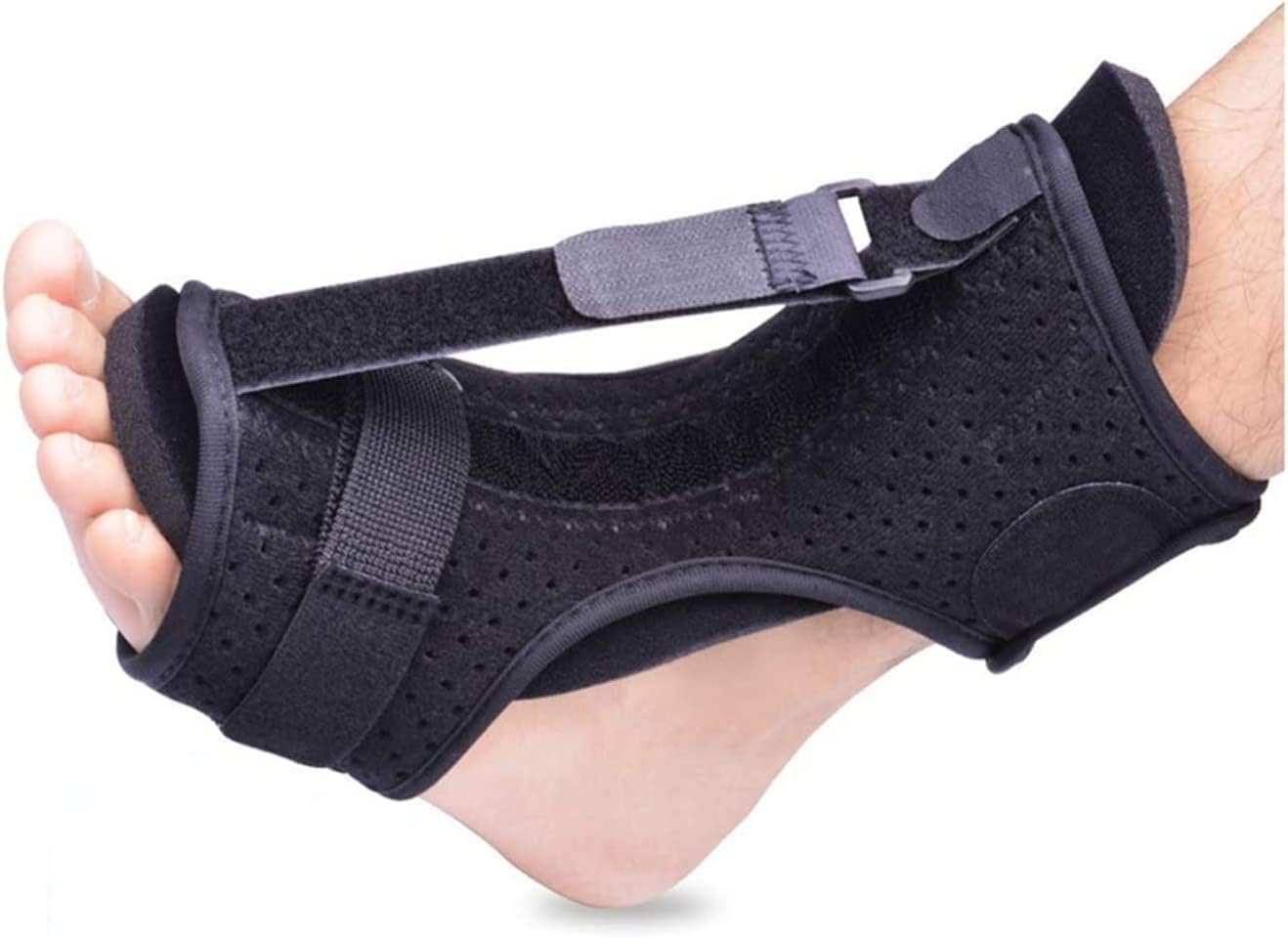 Plantar Fasciitis Night Splint, Adjustable Elastic Dorsal Plantar Fasciitis Night Splint Brace, Achilles Tendonitis, Foot Drop,Heel Ankle Arch Foot Pain image number 1