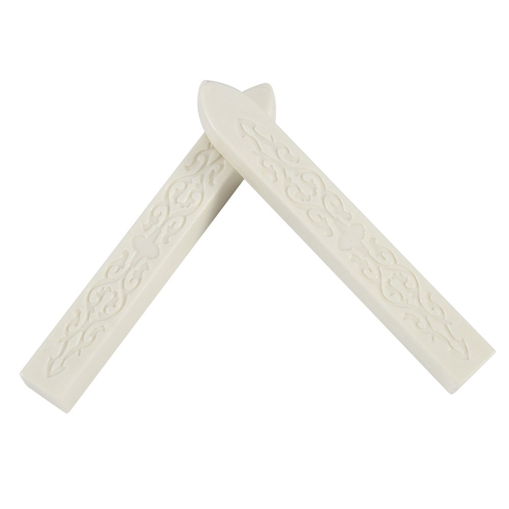 Wax Stick, 5 Pieces/Set Sealing Wax Stick Melting Sticks for DIY Manuscript Craft Envelope Letter(White)
