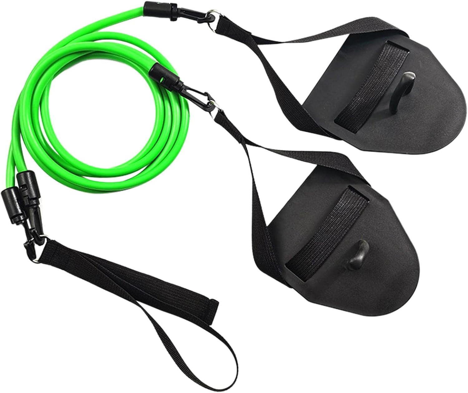 Ａ Aternee Swimming Arm Trainer Resistance Bands Exercise Bands Stretch with Hand Paddle Elastic Band Builder for Gym Men Training Swimmers Triathletes, Green image number 6