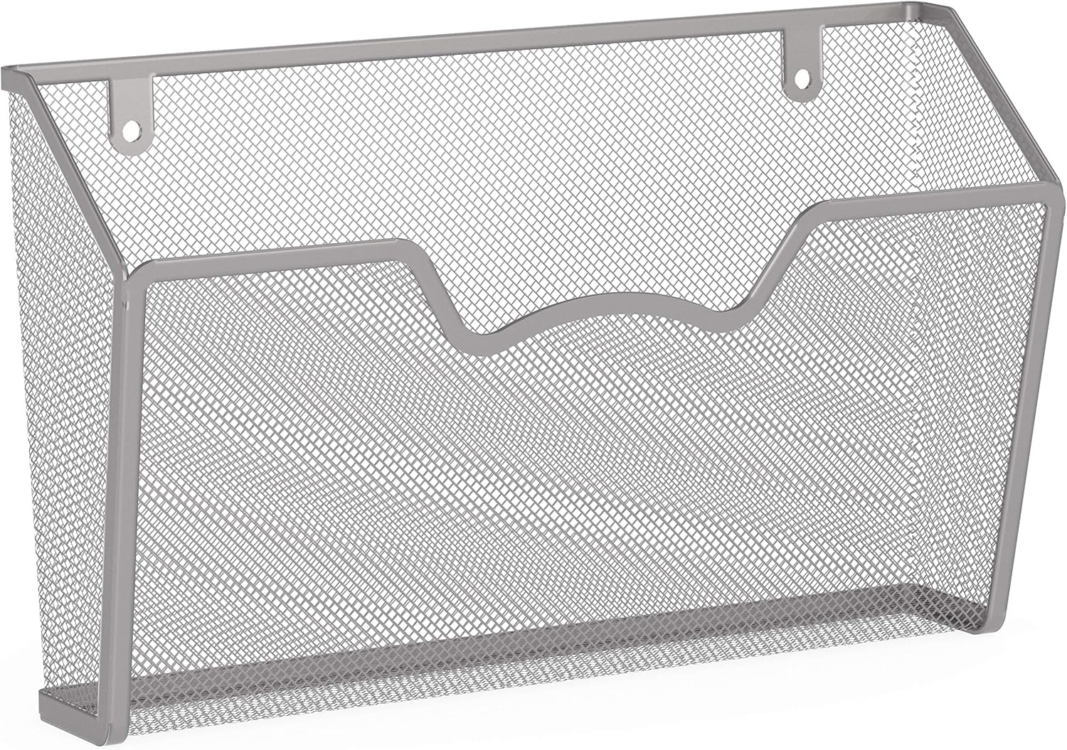 Simplehouseware Wall File Organiser Mesh Holder, 3 Pack, Silver image number 2